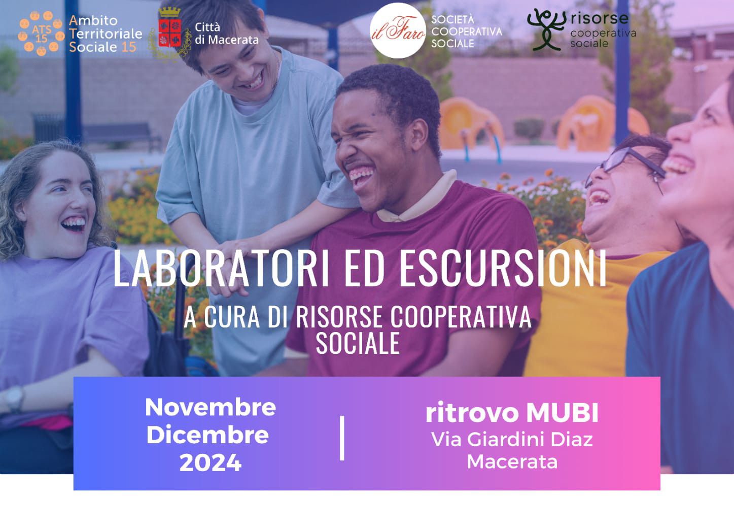 Laboratori e escursioni destinati a ragazzi e ragazze con diagnosi di autismo