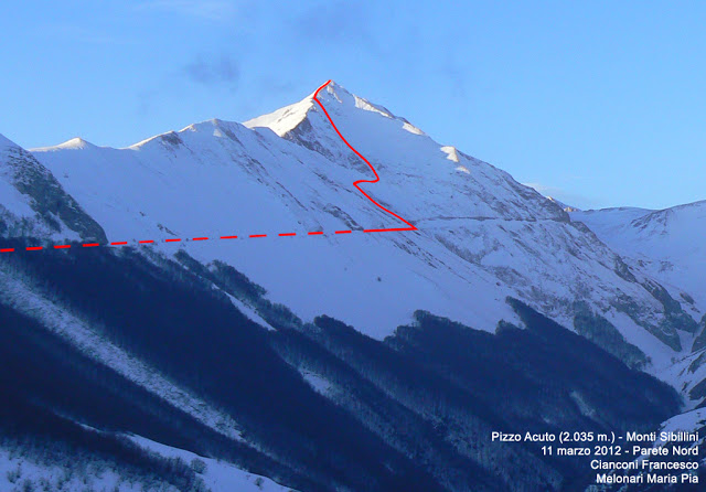 FINO ALLA CIMA INNEVATA DI PIZZO ACUTO: IL RACCONTO DI FRANCESCO CIANCONI