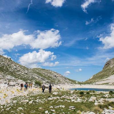 Il lago di Pilato da Forca Viola