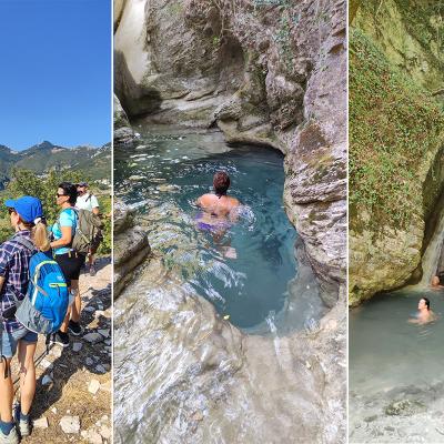 Escursione con bagni alle cascate di Sarnano