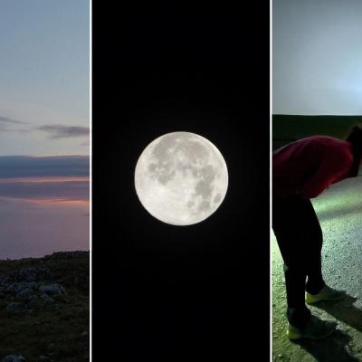 Alba della Luna dal Monte San Vicino