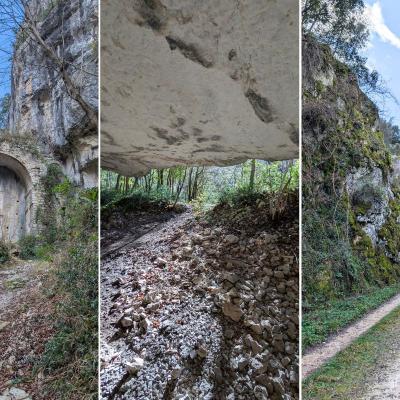 La chiesa, le grotte e la forra della Valle dei Grilli
